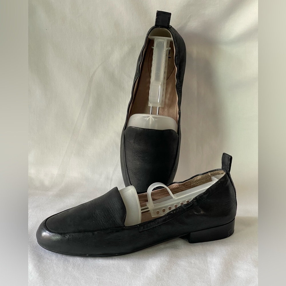 Abeo Bio System Jean black nubuck leather comfort loafer Sz 6 - Picture 4 of 7